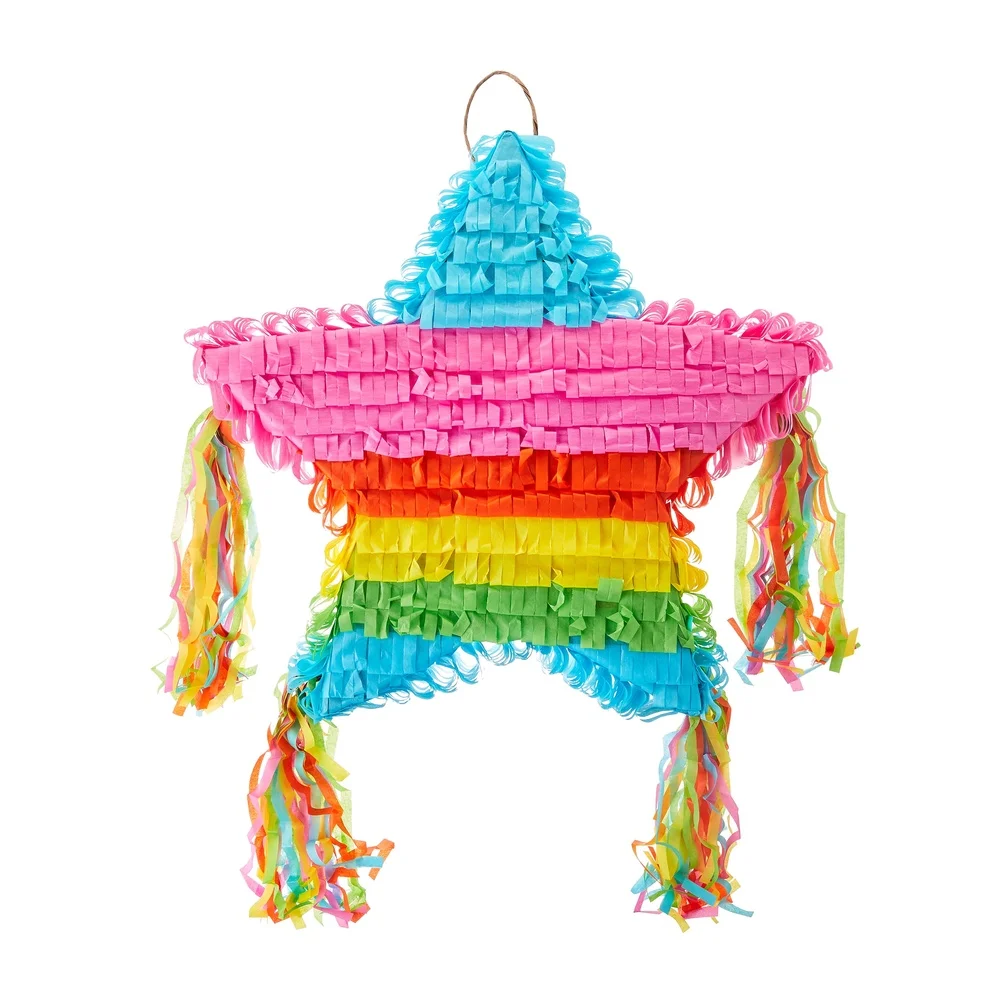 Multicolor Arcobaleno Stella Pinata 20 Pollici Gioco Decorativo per Feste Divertimento Bambini Adulti Riempimento con Caramelle Giocattoli Compleanni Perfette Celebrazioni