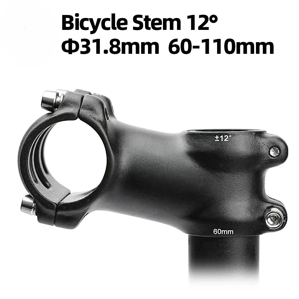 12° Riser Stem 31.8mm 60-110mm MTB Road Gravel Bike Handlebar Power