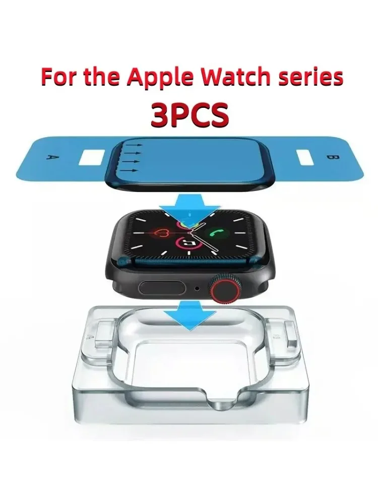 3 Stück Keramikfolie für Apple Watch Ultra 11 10 46mm 9 8 49mm 45mm 41mm Displayschutzfolie für Apple Watch 6 5 4 SE 44mm 40mm 3 2 1