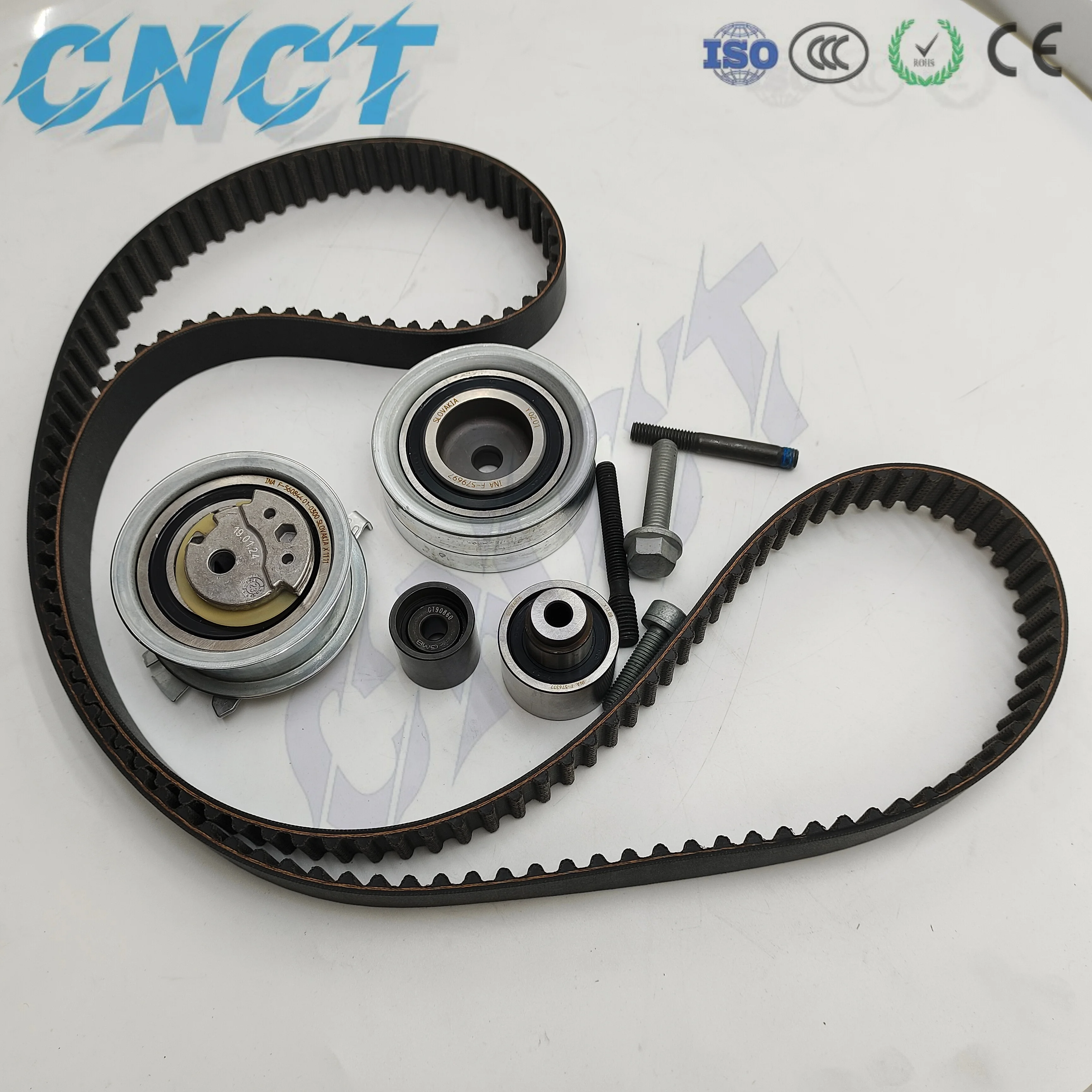 Timing Belt Tensioner Idler Kit with Water Pump 03L198119F 03L198119C for Audi Vw Seat 1.6TDI 2.0TDI