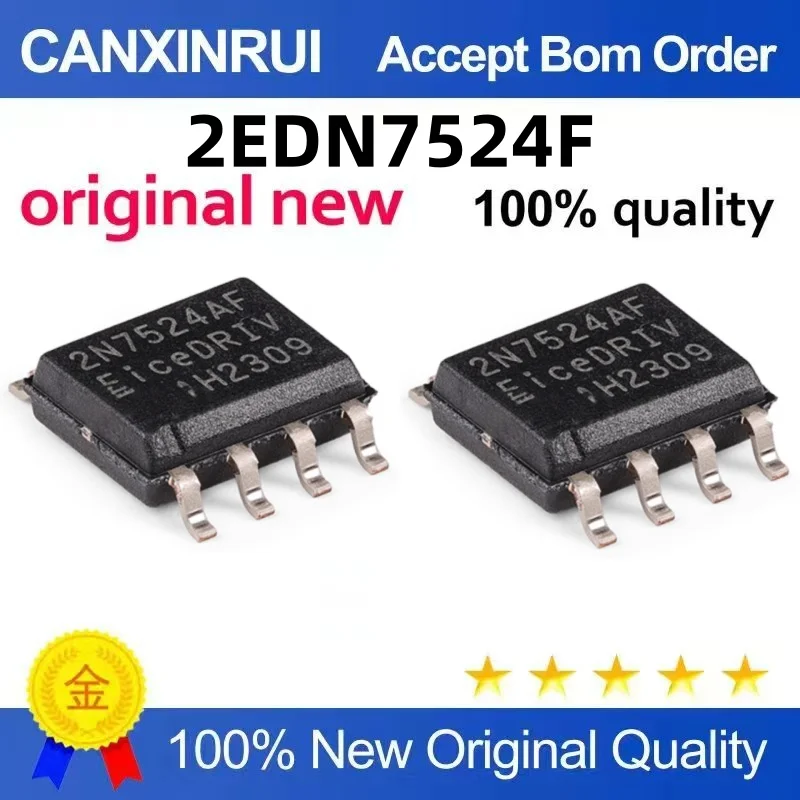 (10-300piezas)2EDN7524F Silk Screen 2N7524AF SMD SOP8 Driver Chip MOS Off-the-Chip IC