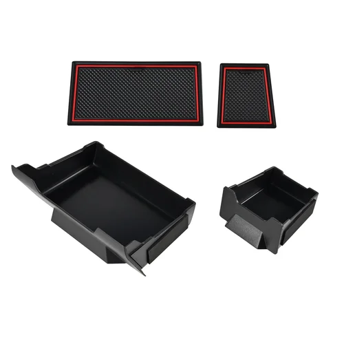 Imagen 2 del producto Cajón de almacenamiento para consola, reposabrazos, caja de almacenamiento, soporte para teléfono, organizador, accesorios de coche para Toyota 4runner 2014 2015-2024