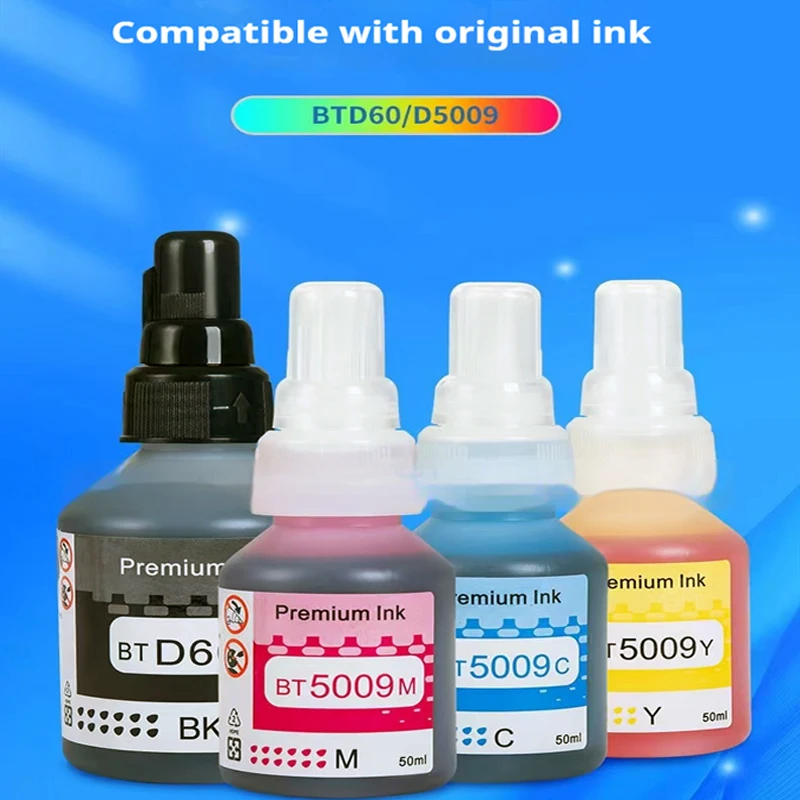 BTD60BK BT60 BK BT5009 CISS dye ink Refill Kit for brother DCP-T310 DCP-T510W DCP-T710W MFC-T810W MFC-T910W HL-T4000DW