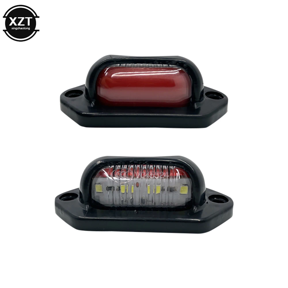 1PC NEW 8LED Double-color License Plate Light Taillamp Stop Brake Light For Car Trailer Truck Pickup Indicator Side Marker Lamp