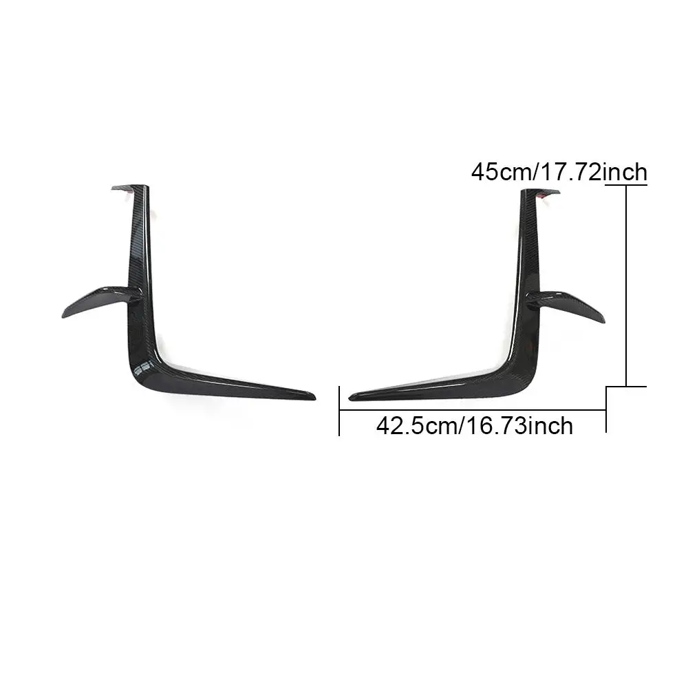 ألياف الكربون الجبهة حافة مصد السيارة الخائن زعانف Canards لتويوتا GR86 سوبارو BRZ 2022 2023 #5