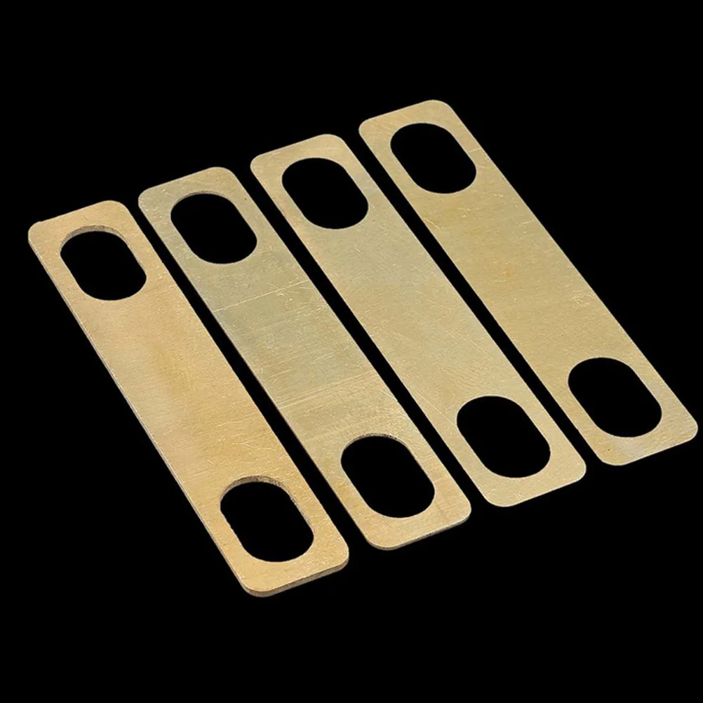 1 комплект прокладок для шеи гитары толщиной 0,2 мм, 0,5 мм, 1 мм, латунь для электрического бас-гитары, прочный сменный комплект, аксессуар для музыкального инструмента, инструмент
