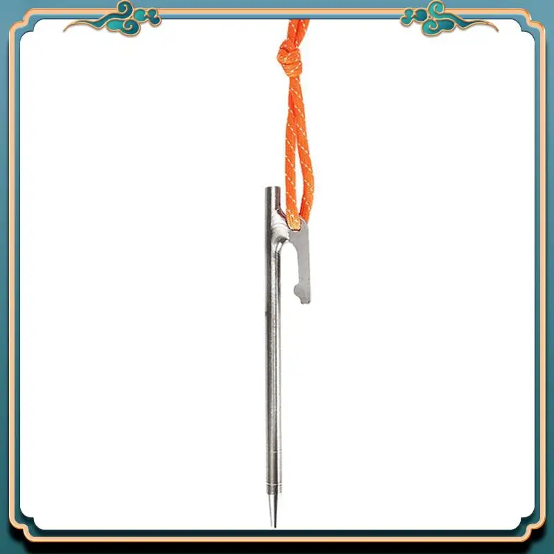 

Camping Tent Nail Titanium Alloy Tent Pegs Outdoor Camping Windproof Fixed Nail For Canopy Tent Nail Accessories 20Cm