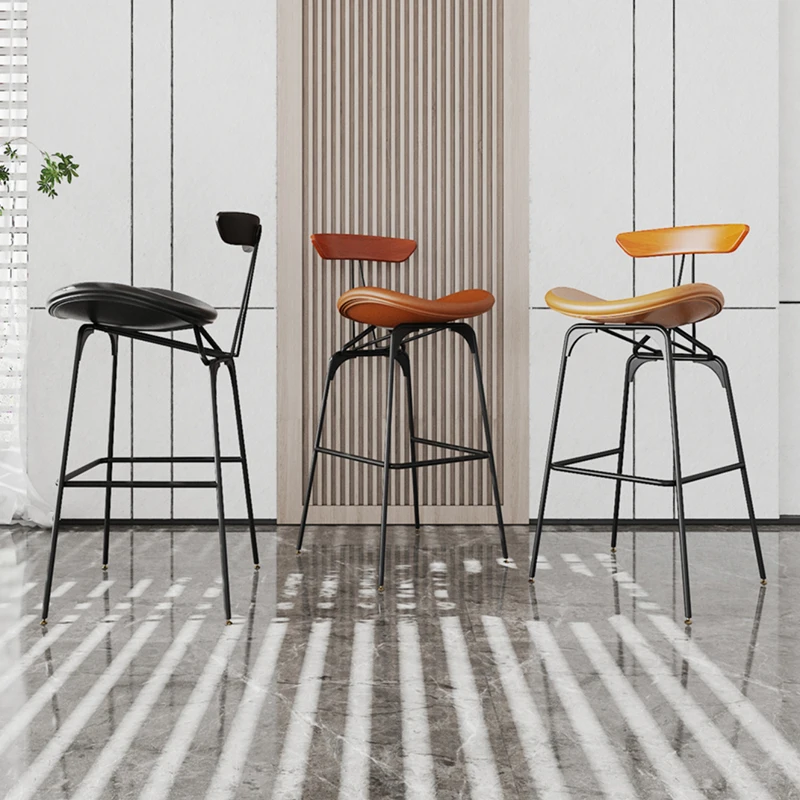 Nordic ไม้เก้าอี้บาร์โมเดิร์นผิดปกติเคาน์เตอร์ Designer เก้าอี้สร้างสรรค์สบาย Bancos De Bar ที่ไม่ซ้ํากันเฟอร์นิเจอร์
