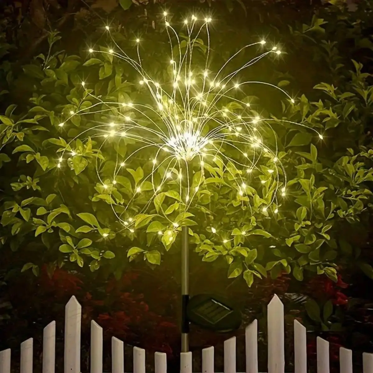 Solar Firework Lights Outdoor Waterproof Christmas Garden Wedding Decor, Auto On/Off Fairy String Solar Powered Landscape Lighti