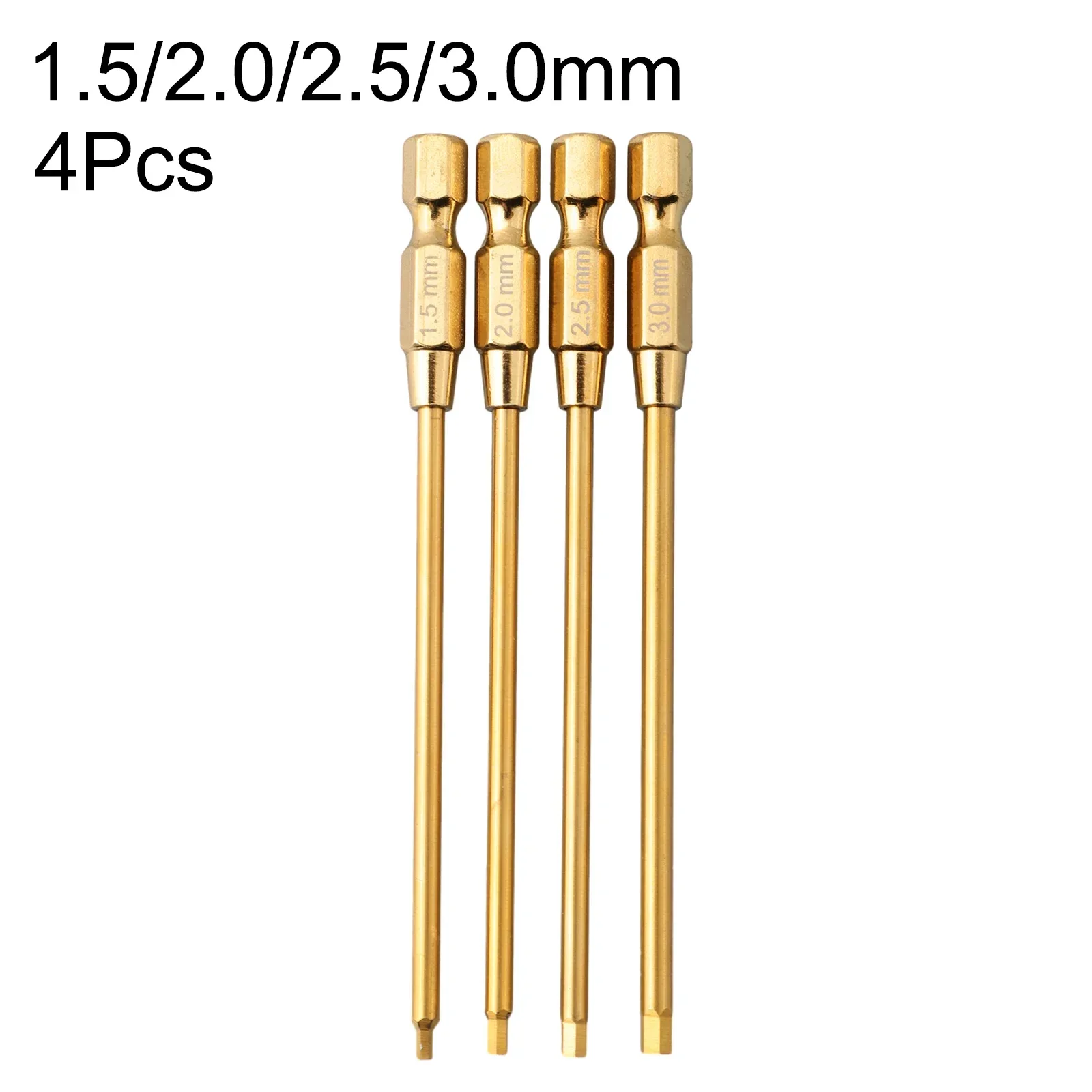 Imagem -02 - Titânio Hex Chave de Fenda Ferramenta 1.5 2.5 mm Hexagonal Polegada Unidade Broca rc Modelo Mini Ferramentas Manuais Peças