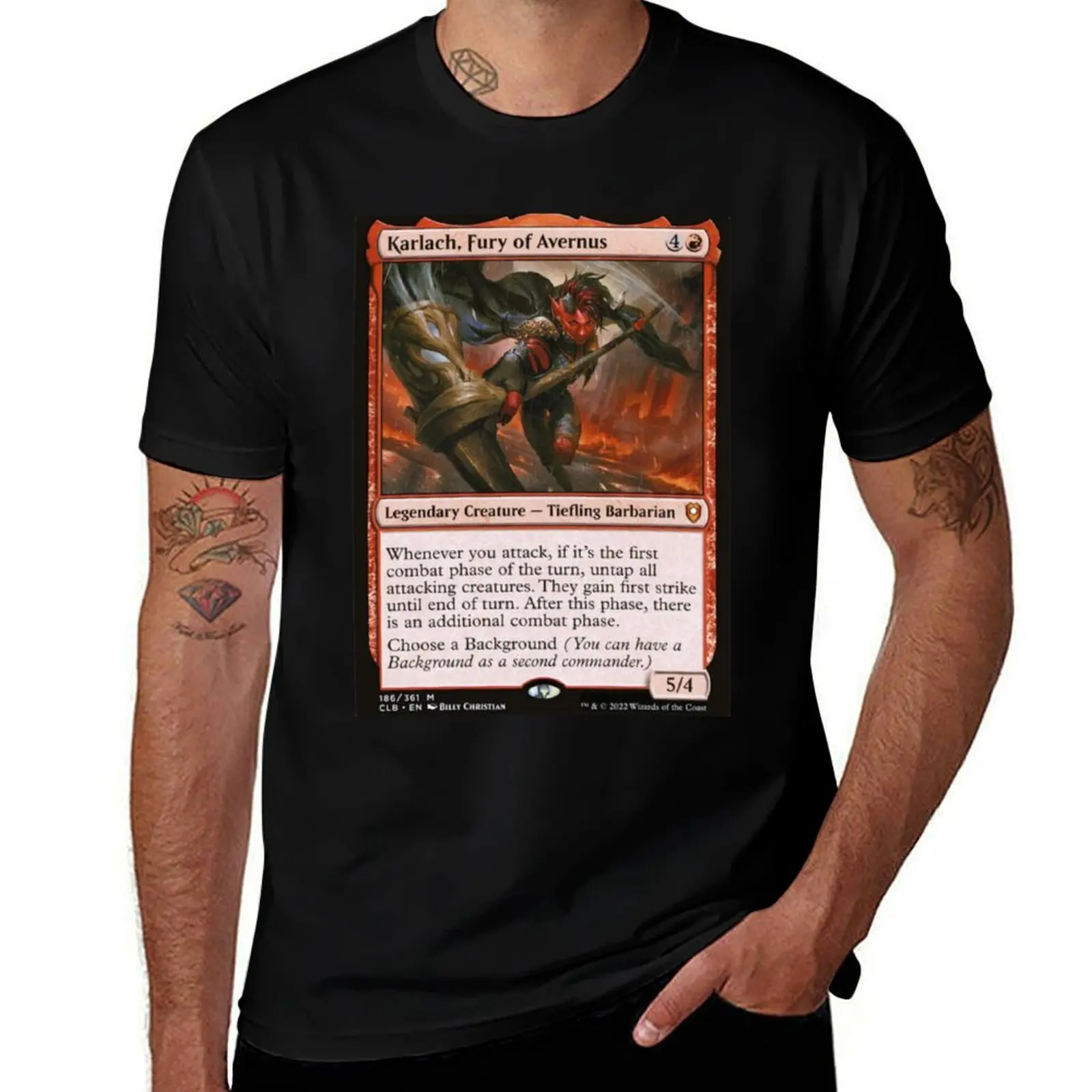 

Karlach Fury of Avernus T-Shirt Casual Trendy Short Sleeve T-Shirt