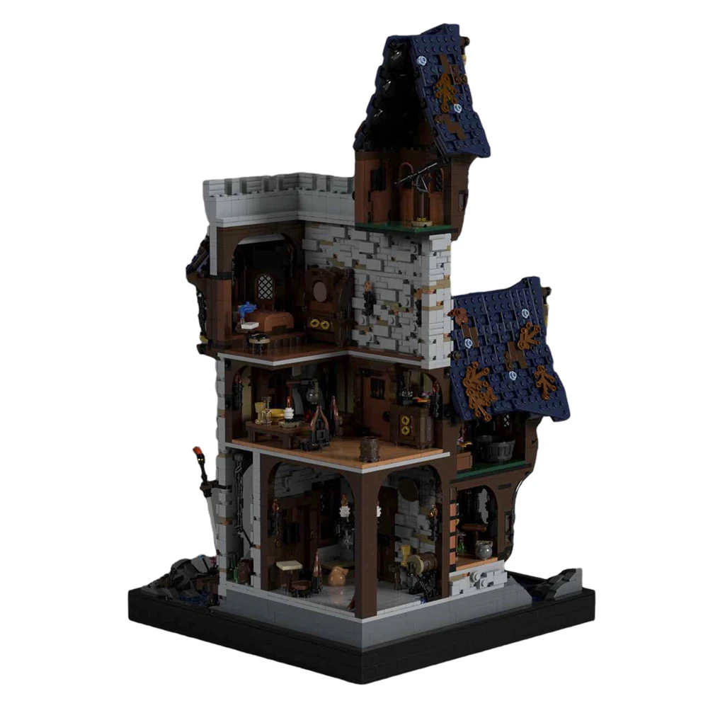 The Dreamers Medieval Krylhan Castle Building Blocks Set Retro House Bricks Building Creative Model Toy for Christmas Gifts