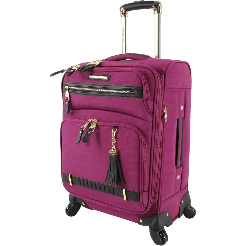 

Large 28 Inch Expandable Suitcase with Extra Packing Capacity and Lightweight Rolling Spinner Wheels (Peek-A-Boo Pattern)