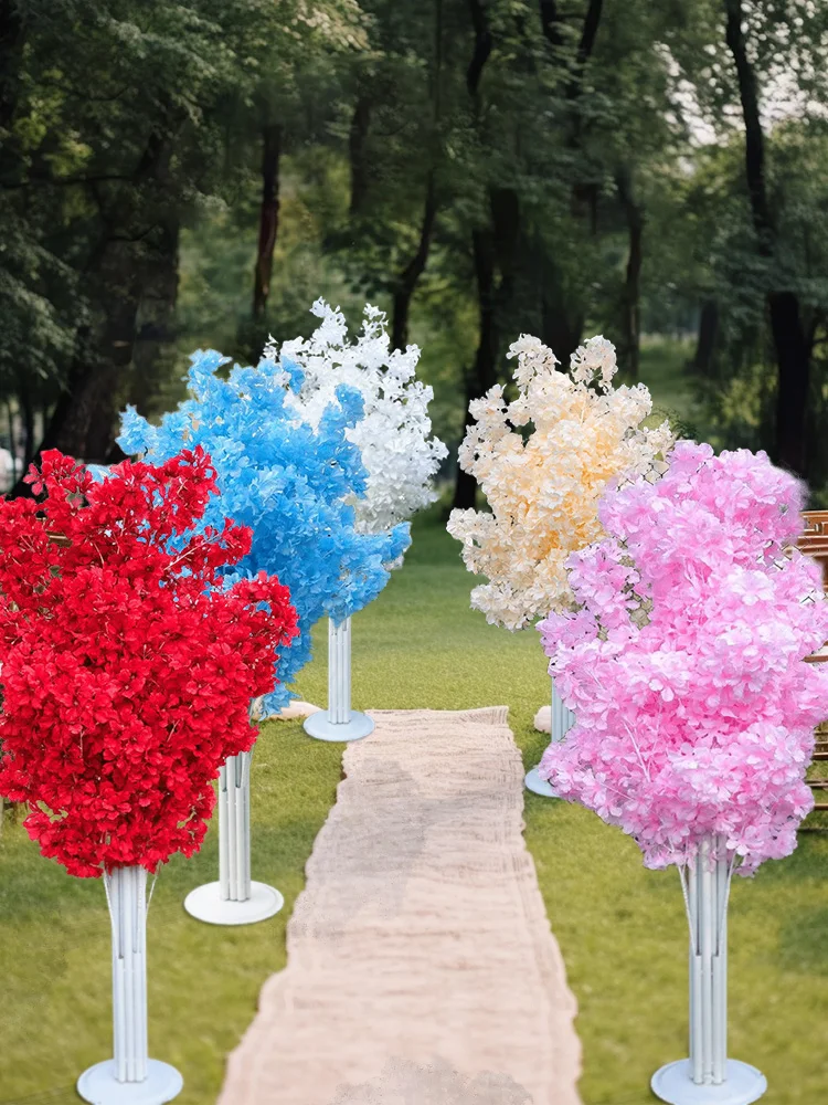 Kunstkersenbloesembomen zijn geschikt voor interieurdecoratie, wensbomen, gesimuleerde planten, feesten, bruiloftsgidsen. - afbeelding 2