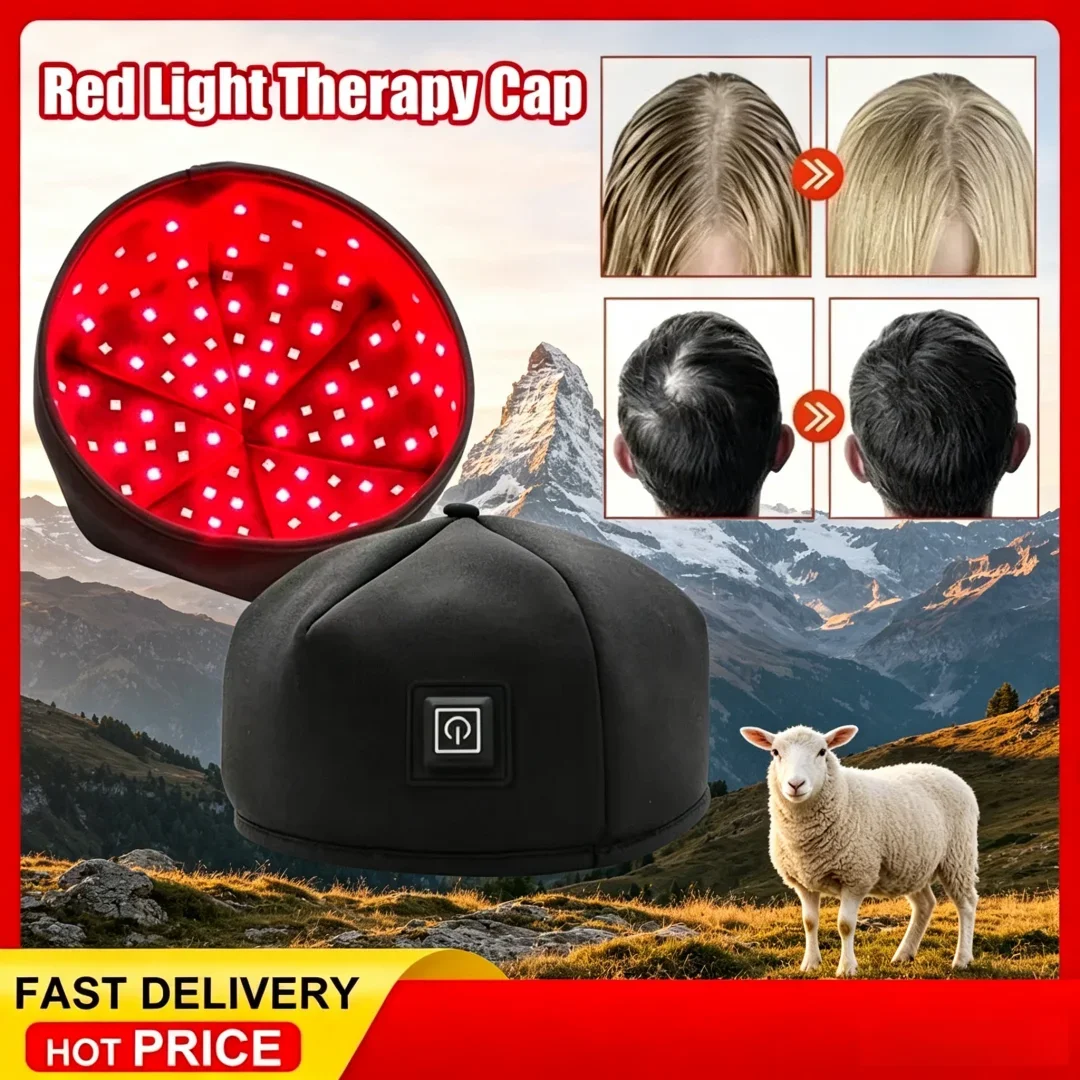 

2026 Innovative Red Light Therapy Cap Laser 660nm 830nm Red Near Infrared Hair Regrowth Hat Alopecia Remedy Helmet Scalp