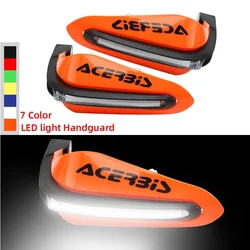 LED light Hand Guards For most 15mm diameter handlebar ATV Dirt Bike and other models Falling Protection Motorcycle Handguard