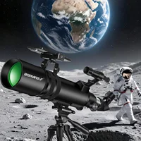 BORWOLF Telescopio astronómico 90600 Alta potencia Gran apertura 90MM HD Profesional para observación del espacio profundo Estrella y luna