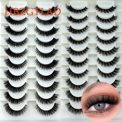 New 10 Pairs Natural False Eyelashes cat eye Fake Lashes Long Makeup 3d Mink Lashes Extension Eyelash Mink Eyelashes for Beauty