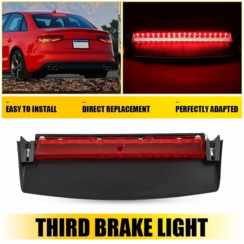 

Red LED Third High Brake Light For Audi A4 S4 A4L B8 Quattro 2009-2015 8K5945097 Mount Stop Signal Lamp Level Stop Lights