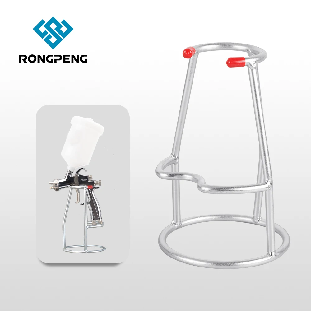 RONGPENG-Spray Gun Stand e Papel Funil Combo Titular, Stand, Bench Mount, destacável Air Spray Gun Titular, Gun Acessórios