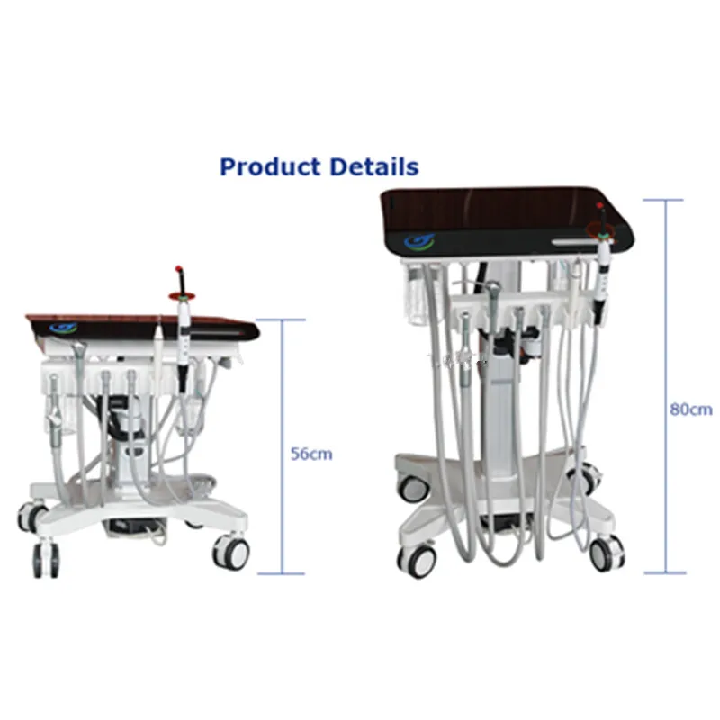 PET Mobile Dental Unit Veterinary Equipment with Air Compressor Scalable Dental Mobile Por Unit for Animal Hospitals