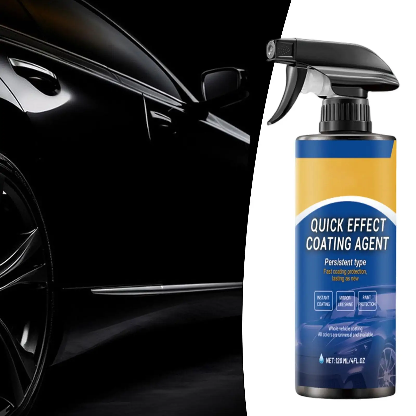 Spray de revêtement de voiture polyvalent pour les détails du revêtement en verre, soins extérieurs automobiles