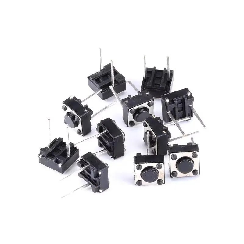 50 szt. Chwilowy dotykowy przełącznik przyciskowy 2-pinowy DIP 6x6x4,3 mm wysokość 4,3 mm — zdjęcie 6