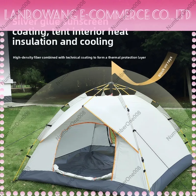 2-4 Person Automatic Instant Camping Tent Portable Folding Waterproof Outdoor Beach Travel Camping Tent