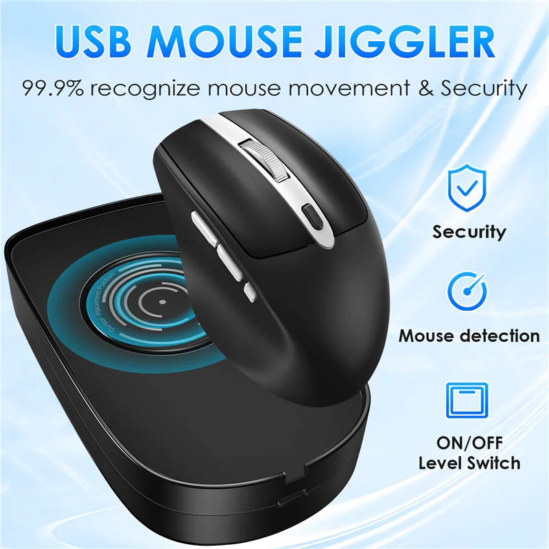 AC56-Jiggler USB Mouse Mover Mouse With ON/OFF Switch For Computer Awakening, Keeps PC Active