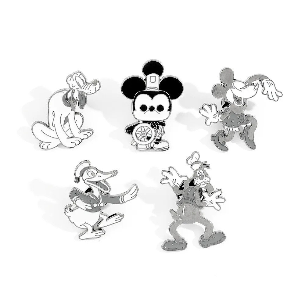 

Disney Brooch Mickey Mouse First Generation Donald Duck Goofy Enamel Pin Metal Badge Jewelry Clothing Backpacks Accessories