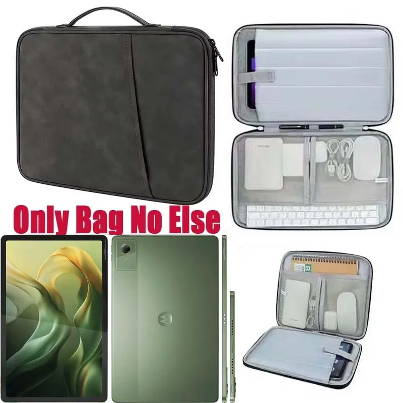 

Universal for Motorola Moto Pad 60 Neo Tablet Bag Sleeve Handle Zip Storage Pouch Pockets for Keyboard Mouse Carry Case