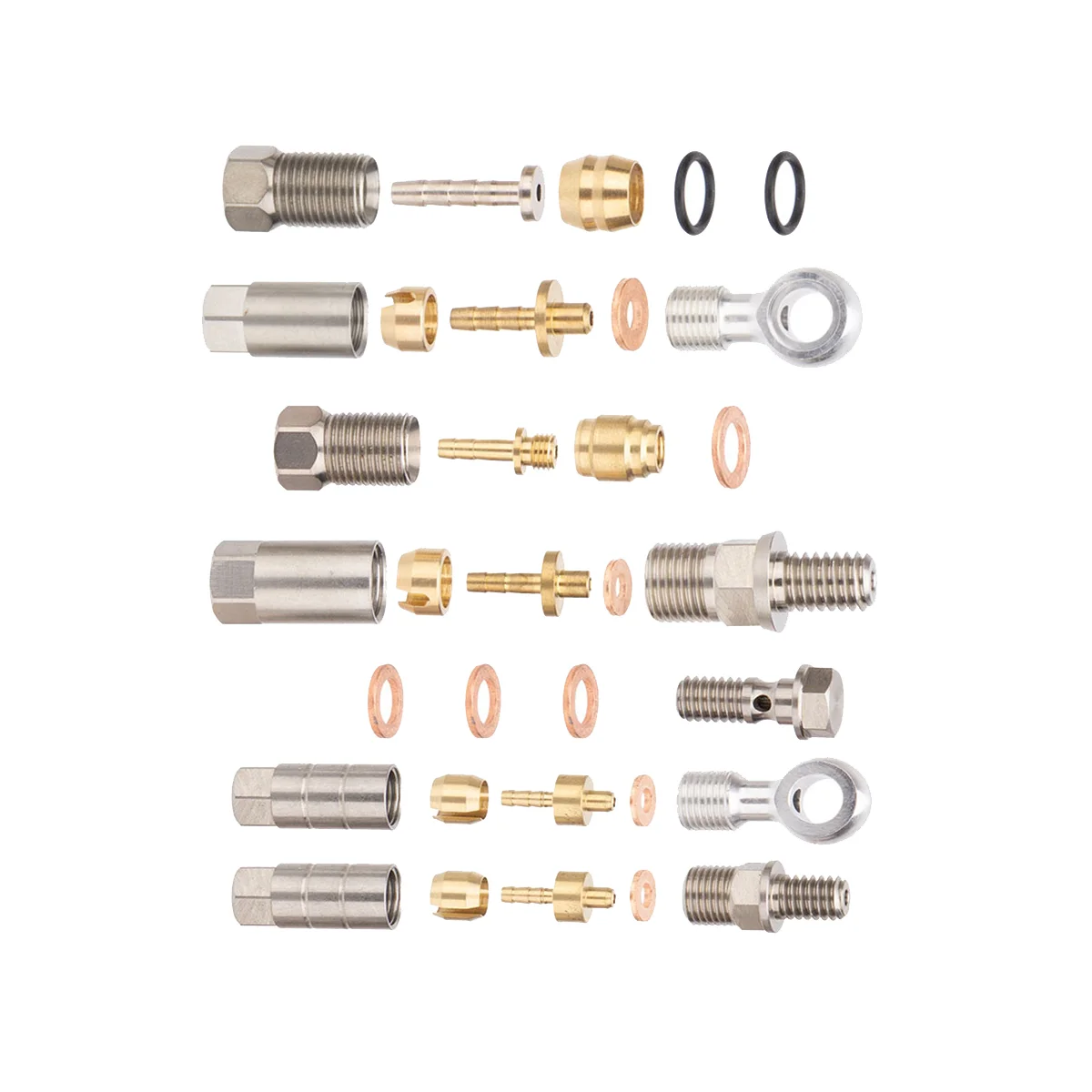 Conector de freno de disco hidráulico para bicicleta Hope, Kit de manguera de freno de bicicleta con aceitunas, anillo de sellado y aguja de aceite