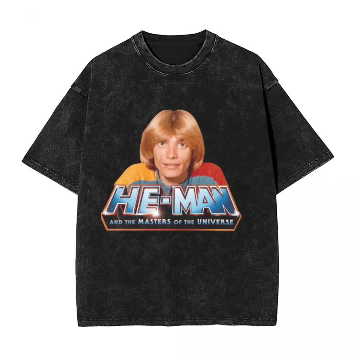 تي شيرت He D Angelo Retro Cool A Vintage كبير الحجم #1