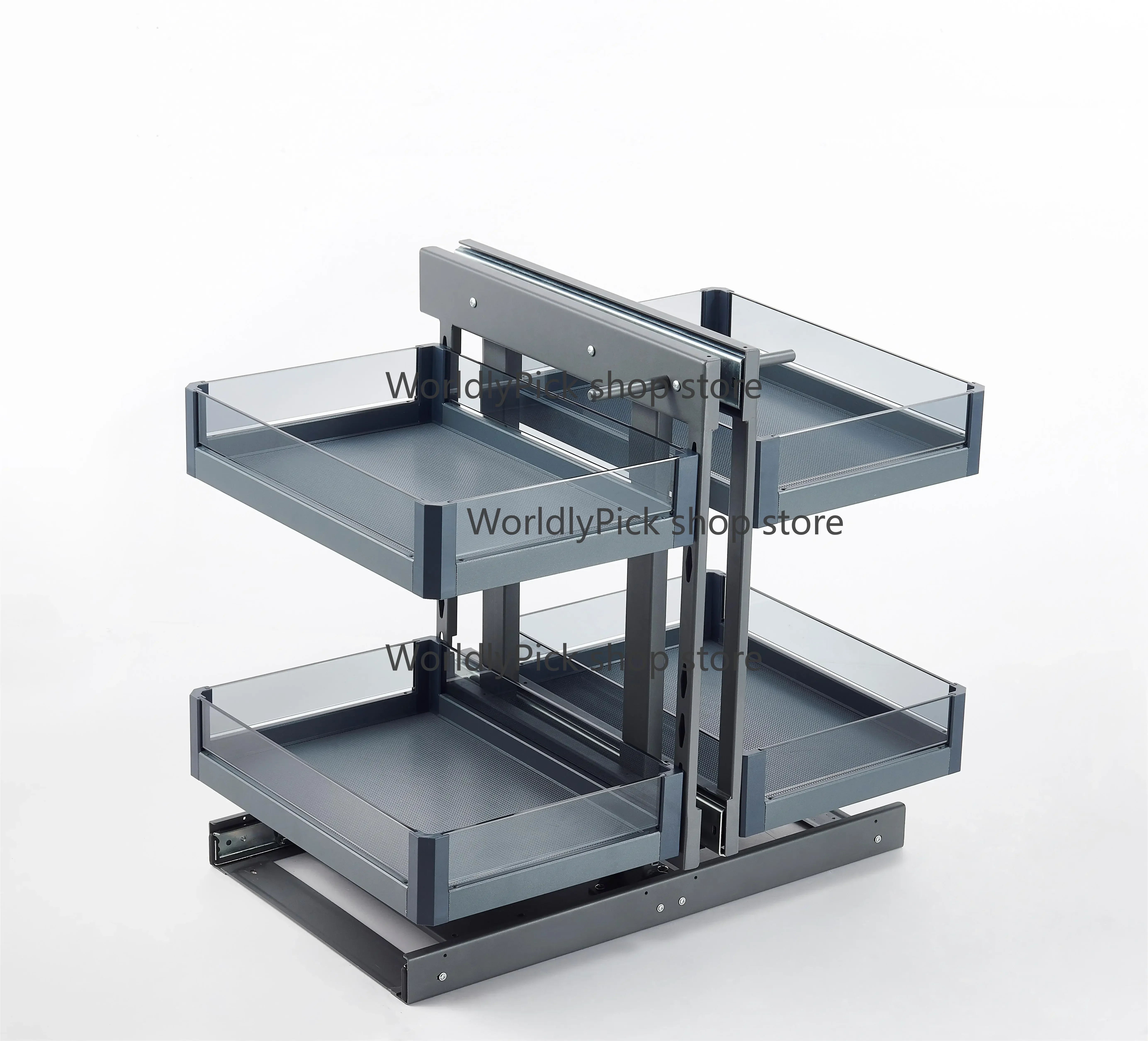 ComSol 2024 Style Kitchen Magic Corner Kitchen Pull Out Glass Basket Custom Made Kitchen Accessories Cabinet