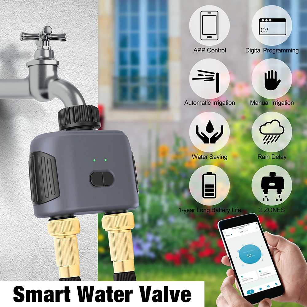 2 Outlet Tuya Smart Garden Wat - Timer Dual Outlet ulasan dan harga
