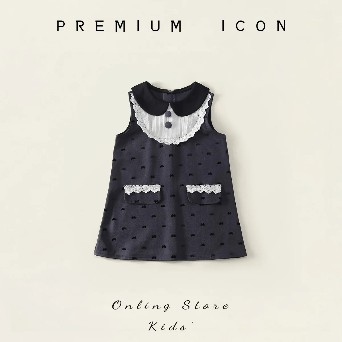 

YBFSKID летнее детское платье без рукавов для маленьких девочек, детское платье с бантом и воротником «Питер Пэн», кружевное платье принцессы для маленьких девочек