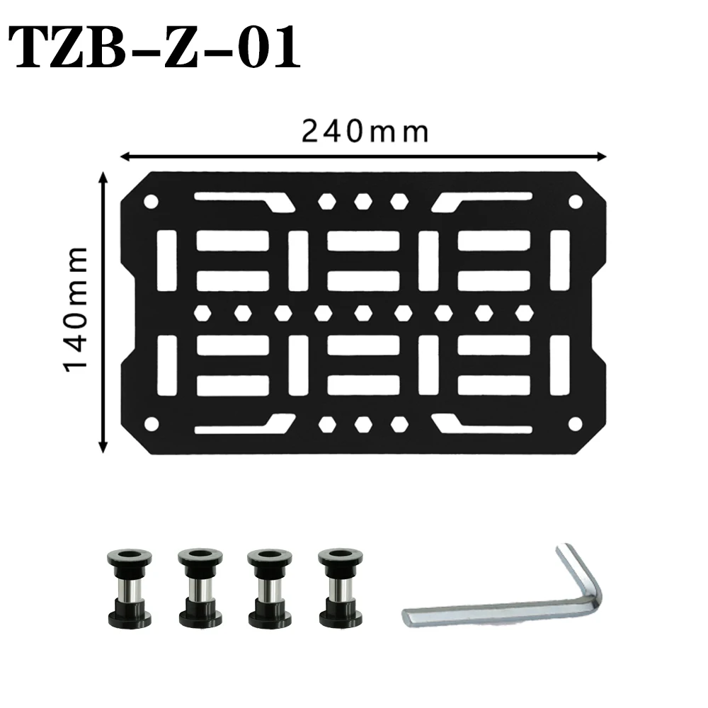 دراجة نارية العلوي حالة مول سريعة التركيب التكتيكية جذع صندوق تخزين سبائك الألومنيوم لوحة مولي صندوق جانبي عالمي