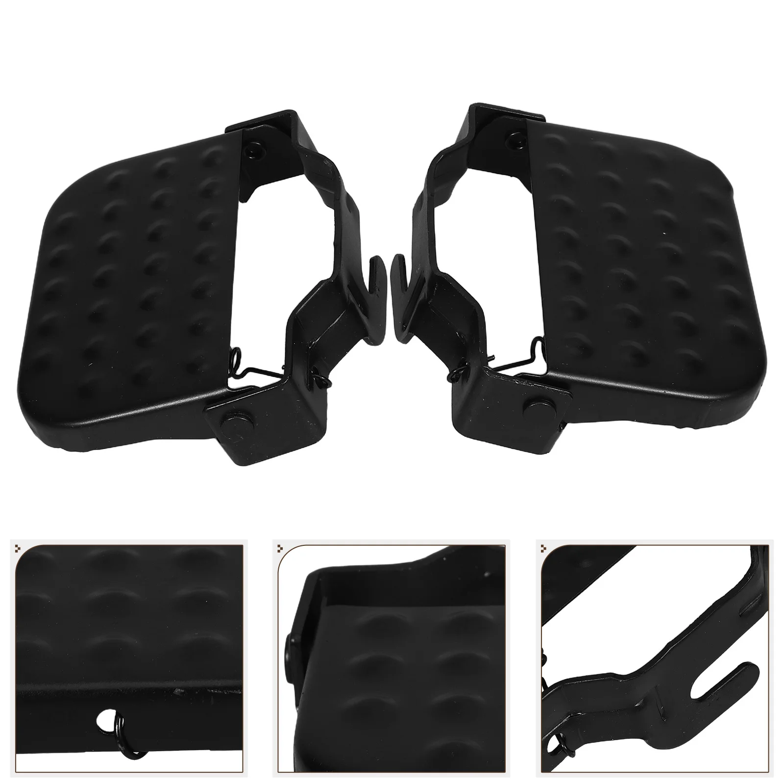 1Pair Metal Folding Bike Rear Footrest Pedals Universal Fit for Various Bicycle Models Including Folding Foot Pedal