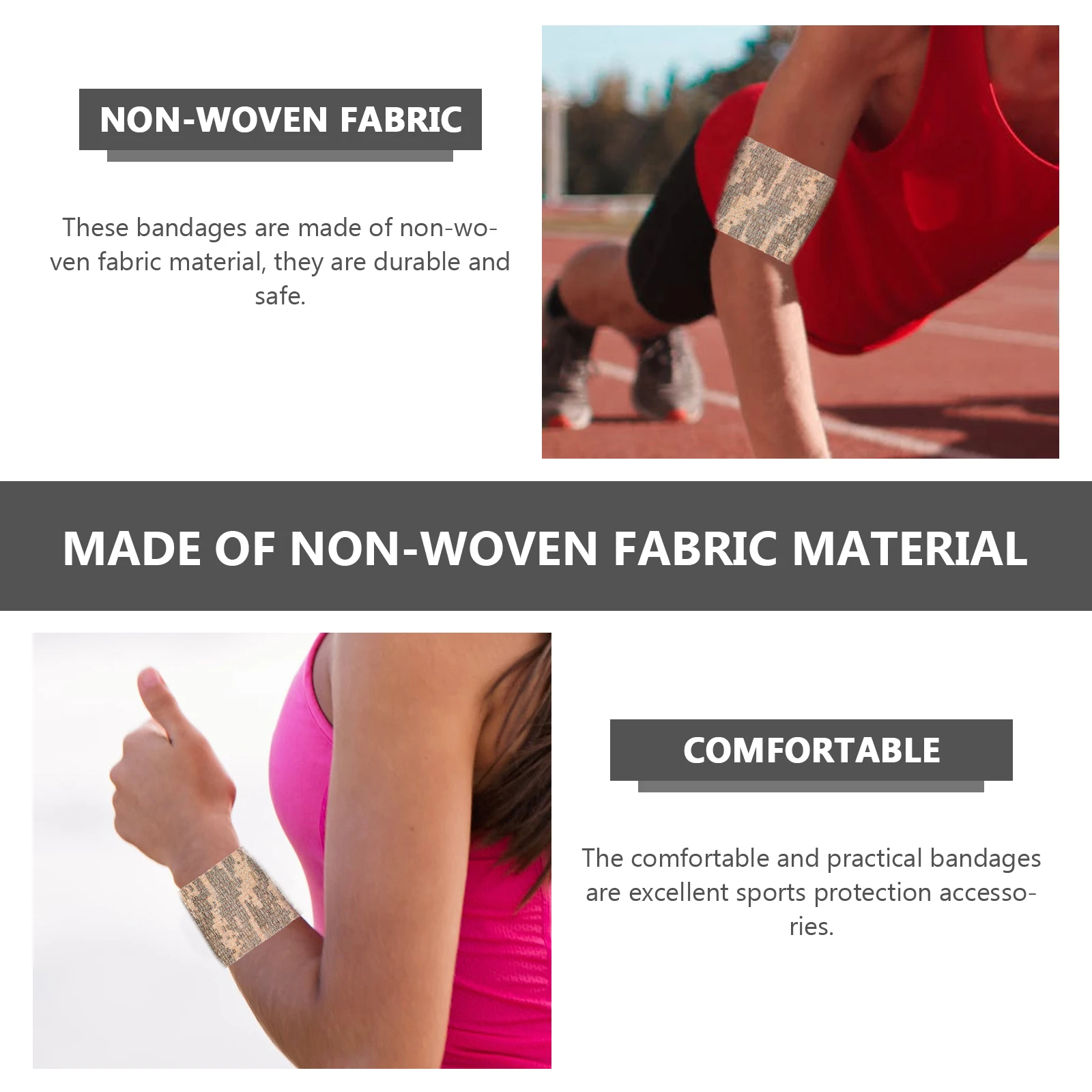 

3 Rolls Outdoor Hunting Wrapping Self-Adhesive Cohesive Camo Tape Protective Duct Tape Camouflage Wrap Lightweight Elastic Camo