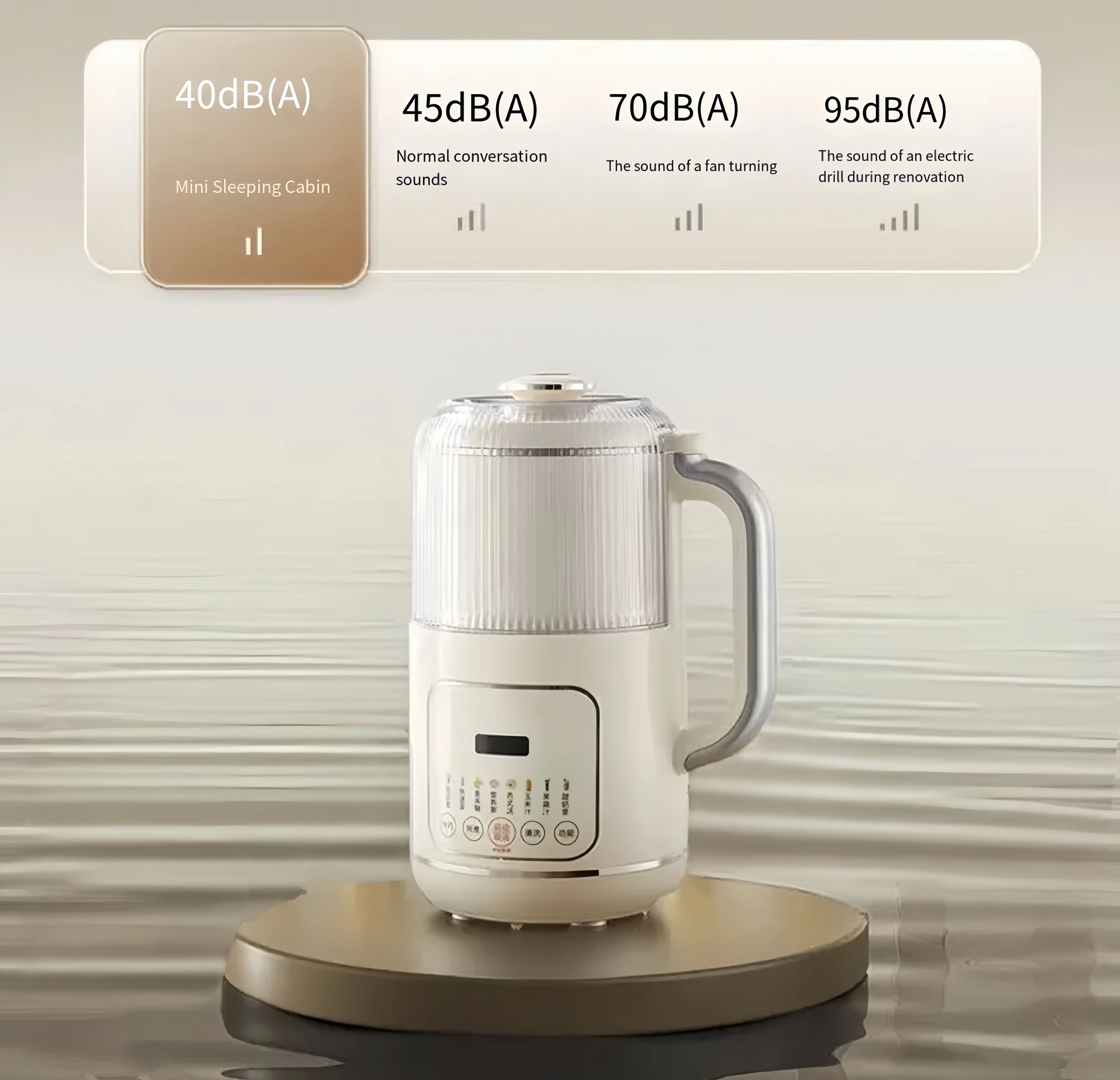 Electric Multifunctional Household Soybean Milk Machine Hot/Cold Drink Juicer Blender with Nut Almond Milk Maker