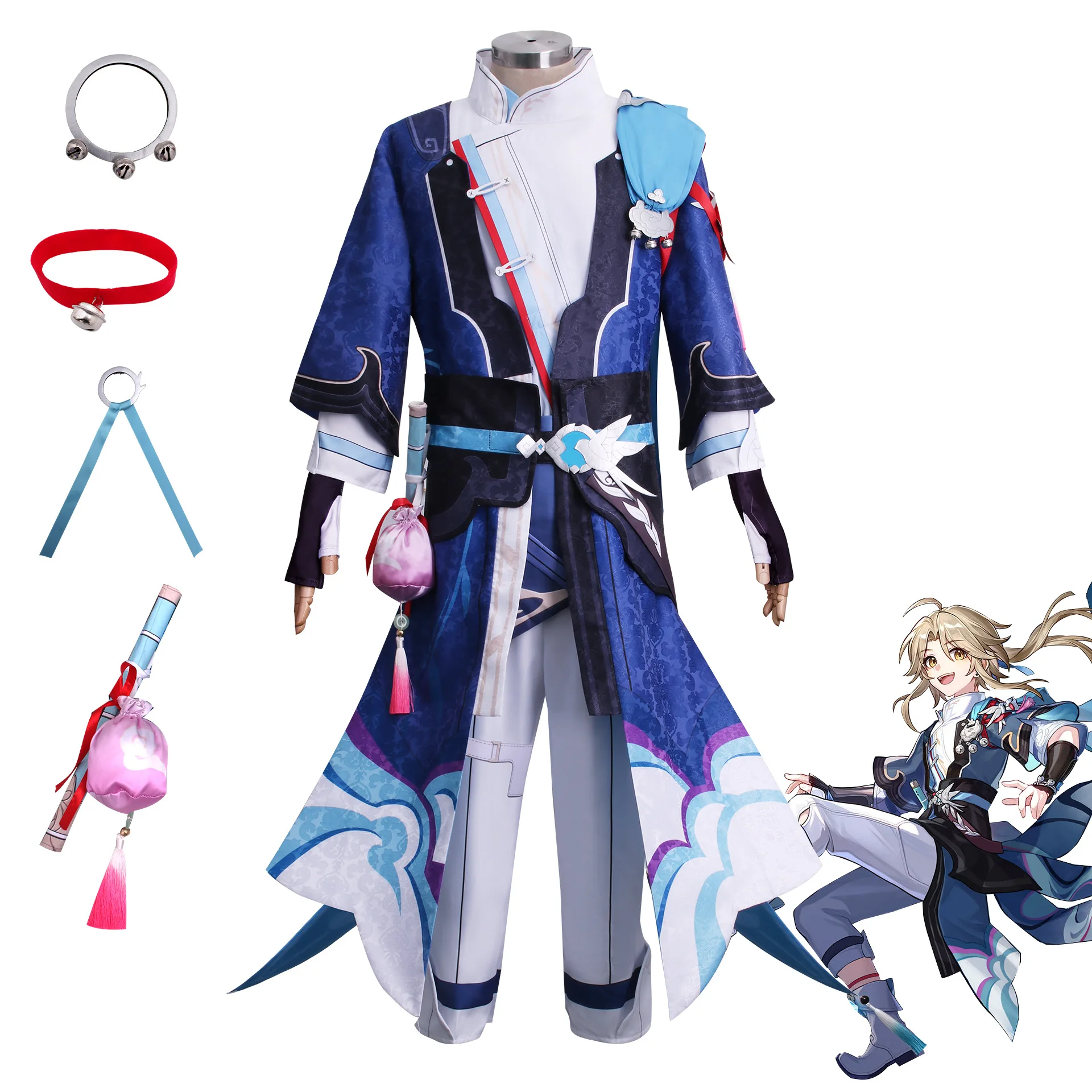 

Collapse Star Dome Railway Yanqing Clothes Cosplay Full Set Of Costumes Male Antique Animation Game Cosplay Male