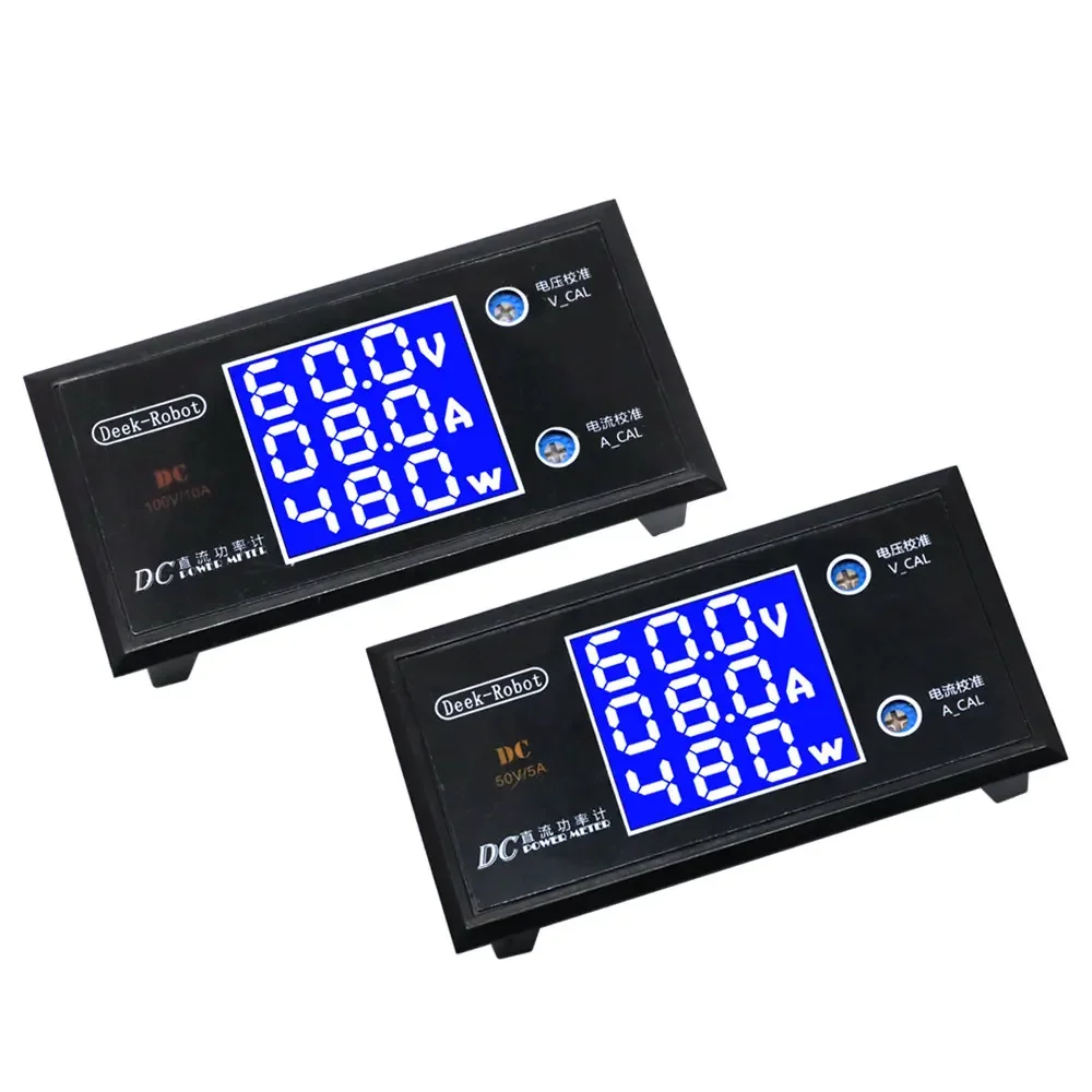 Voltímetro LCD digital, amperímetro, wattímetro, tensão, corrente, medidor de energia, detector de volts, monitor testador, DC 0a 100V, 10A, 1000W