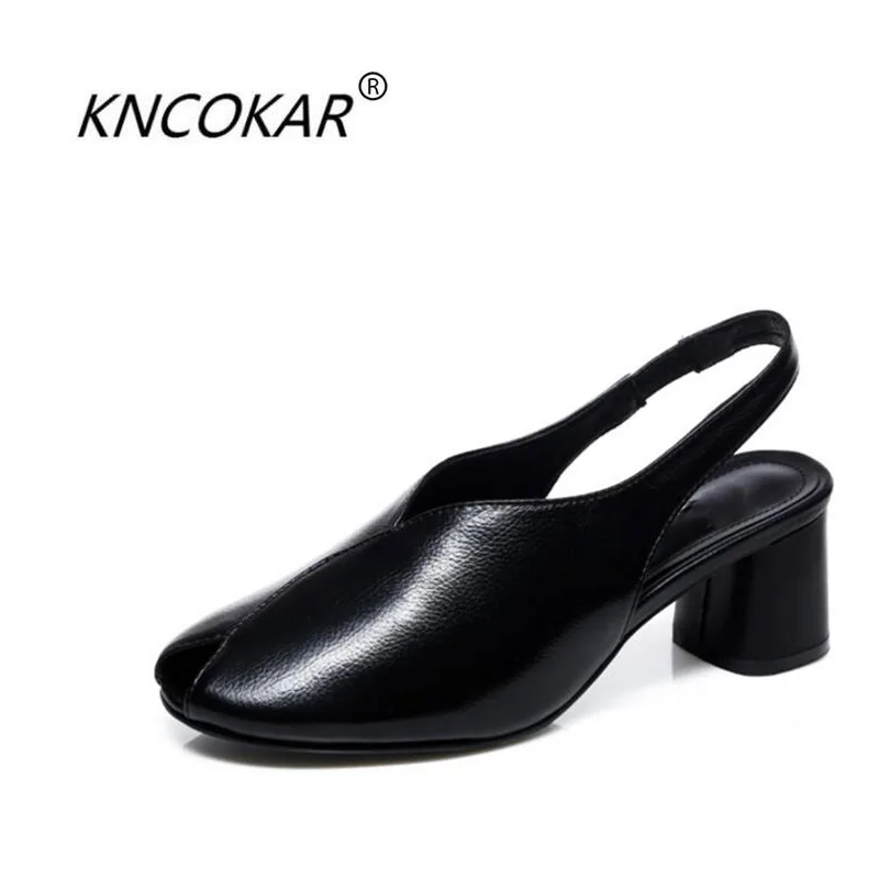 

KNCOKAR The new summer ladies are stylish and comfortable, easy and easy to wear with fish-mouth sandals