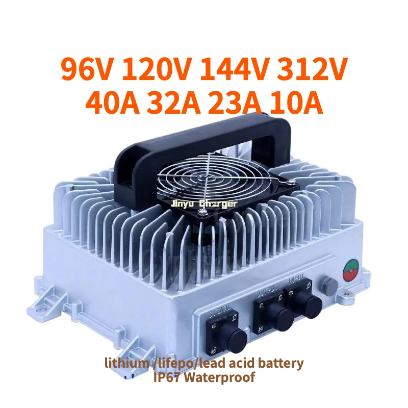 IP67 waterproof 84V 96V 108V 32A 40A Charger 102.2V 151.2V 96.6V 168V 109. 2V 144V 117.6V 312V 132V For Lifepo4 Li ion battery