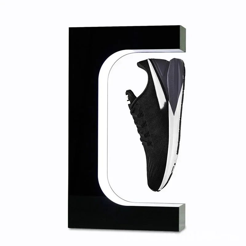 For 220 360 Rotation Display Stand Levitation LED Floating Shoes Sneaker Stand Home Decor Shoes Sneaker Display Stand NEW