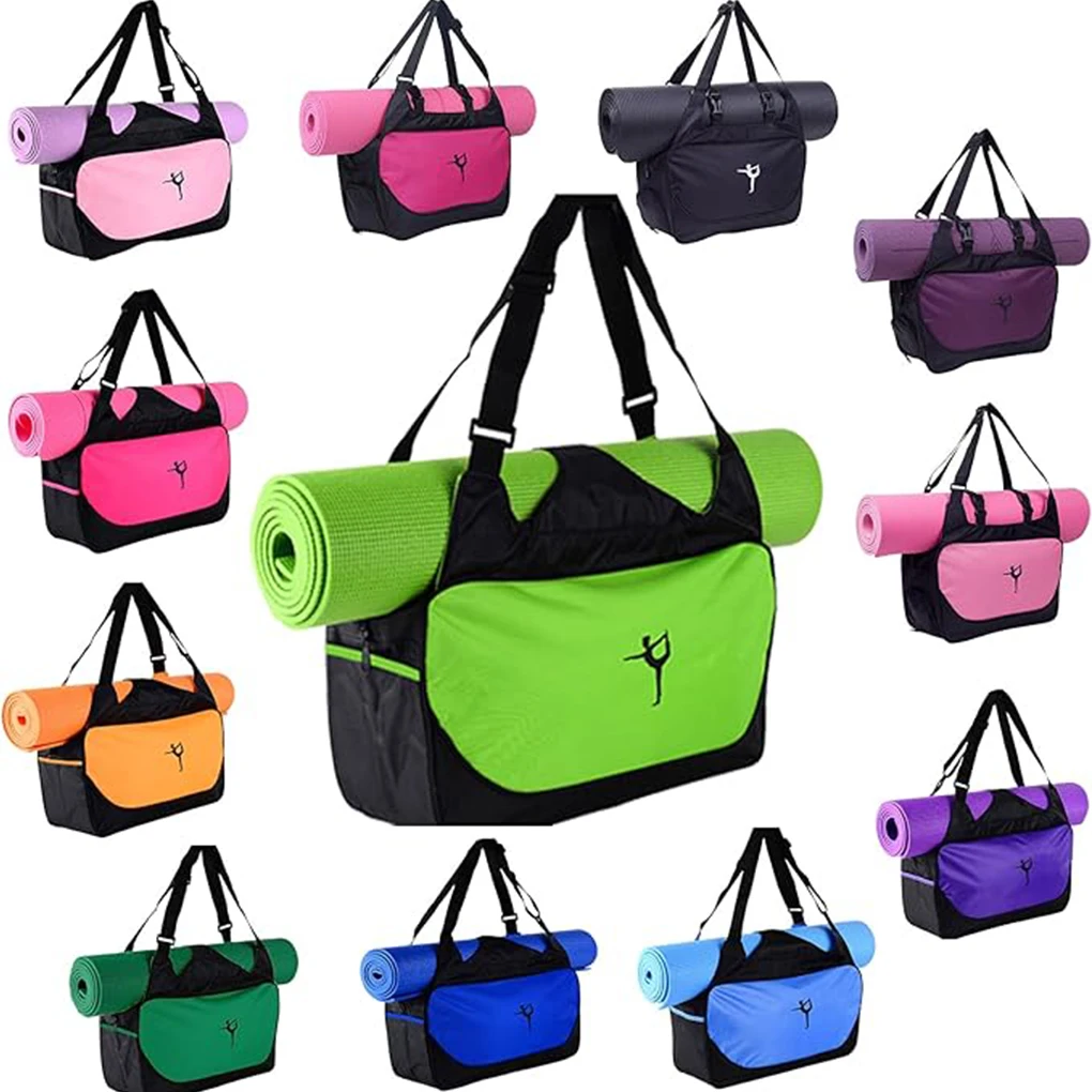 Bolsa deportiva de Yoga de gran capacidad hecha con tela Oxford para un aspecto resistente y duradero a la moda