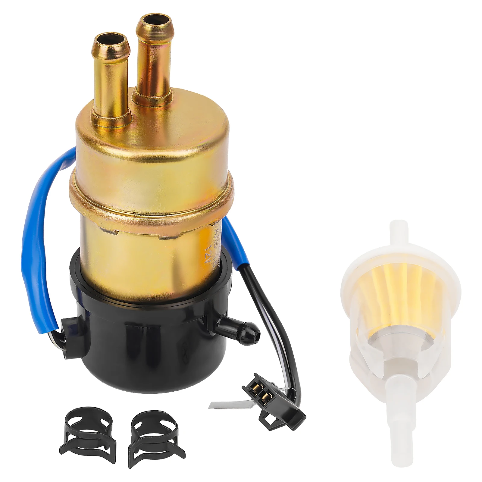 AHL 8mm Motorcycle Fuel Pump For Yamaha XVS1100 XVS650 XV535 V-Star Virago XV1000 FZR600R FZR1000 Vmax FJ 1200 VMX1200