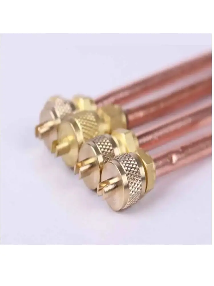 HOWHI, precio bajo, refrigerante de Gas, pieza de frigorífico, válvula de acceso de CA R134a de cobre, válvula de pasador de carga a la venta, piezas de herramientas manuales Cn(origen)