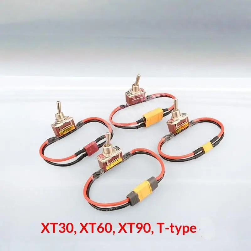 1Pcs Toggle Switches Large Current High Load Switch With XT30 XT60 XT90 T Plug Power On-off For RC Airplane ESC Motor Adapter