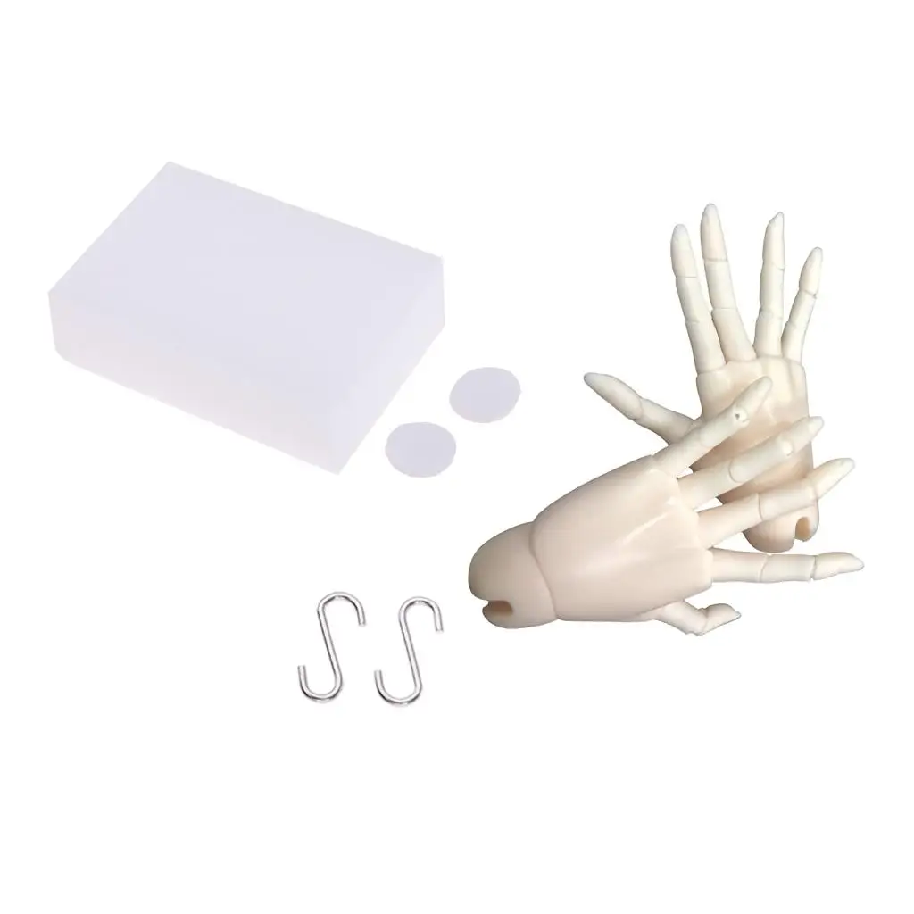 

Flexible Jointed Hands for 1/3 BJD MSD Doll Mini Super Dollfie Accessorues Normal Skin